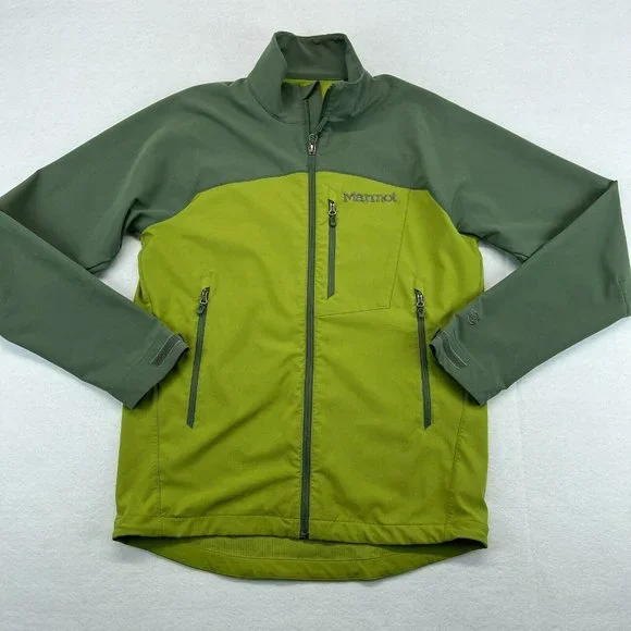 Marmot Jacket Medium Men's M3 Softshell Full Zip Windproof Coat Stretch